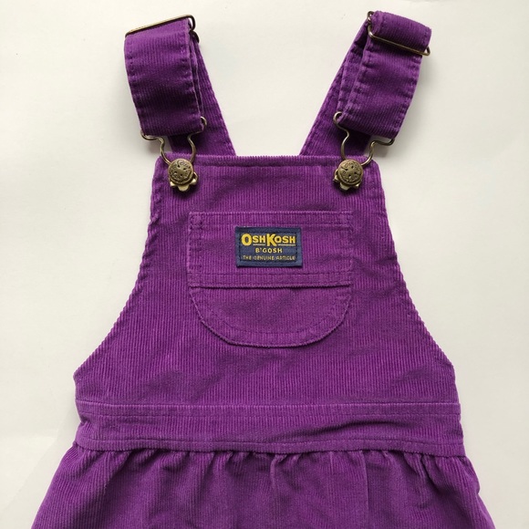 purple overalls skirt